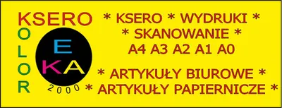 Ksero Kolor Wydruki komputerowe Sklep papierniczy